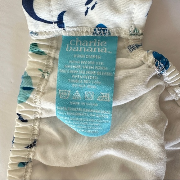 Simple Joys by Carter's 2-Pack Rashguards + Charlie Banana Swim Diaper 6-9 M - Picture 13 of 15